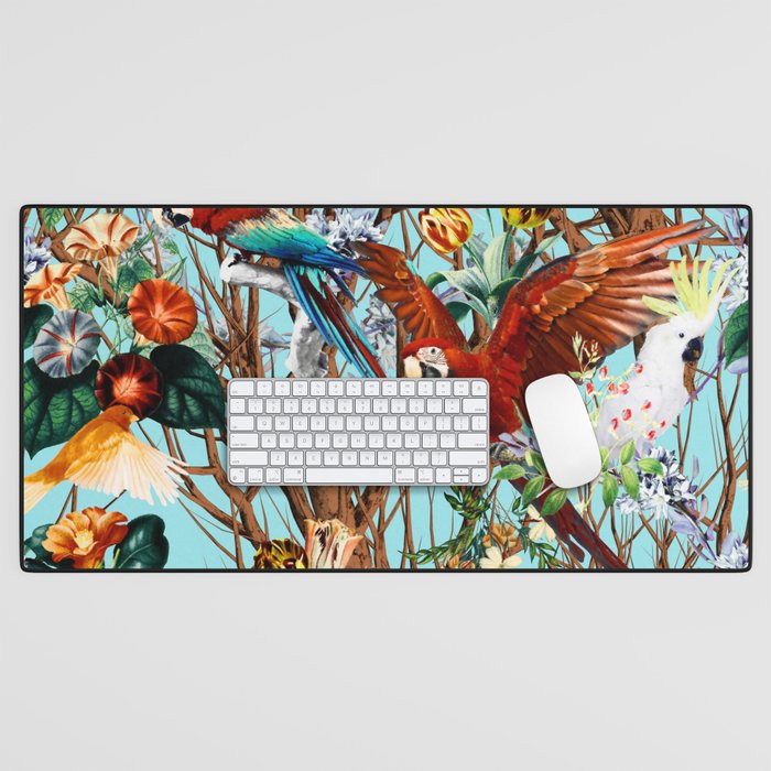 Floral and Birds XXX Desk Mat Gallery Image 1