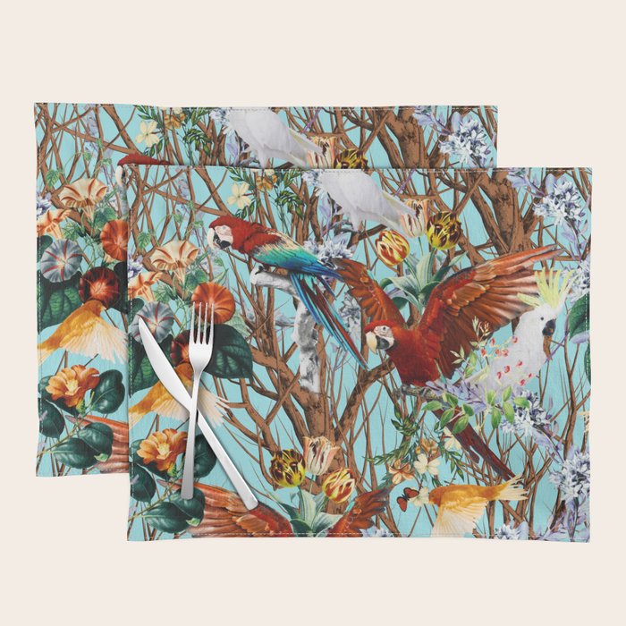 Floral and Birds XXX Placemat Gallery Image 1