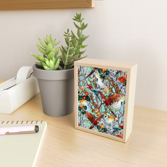 Floral and Birds XXX Mini Art Print Gallery Image 2