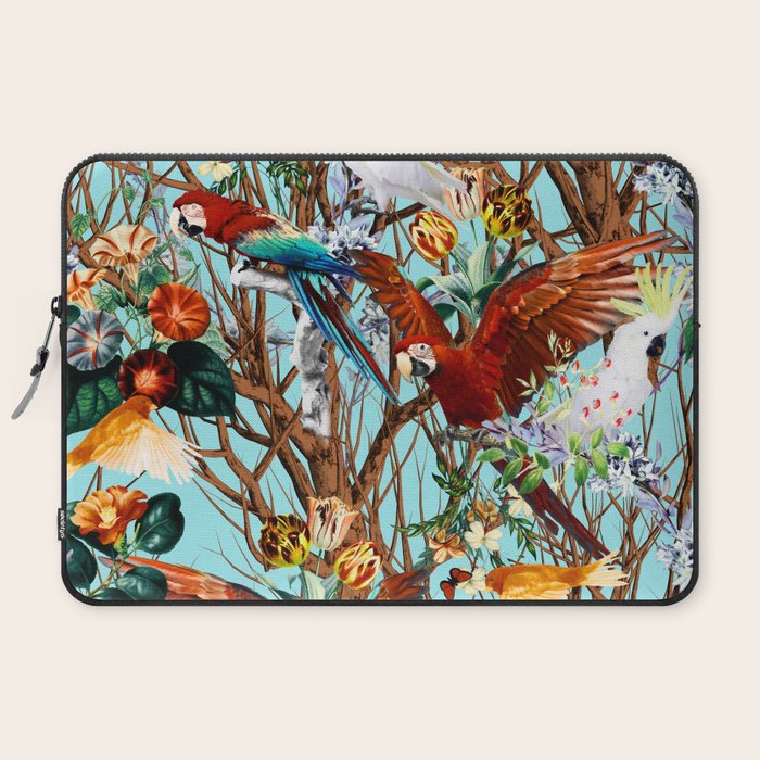 Floral and Birds XXX Laptop Sleeve Gallery Image 2