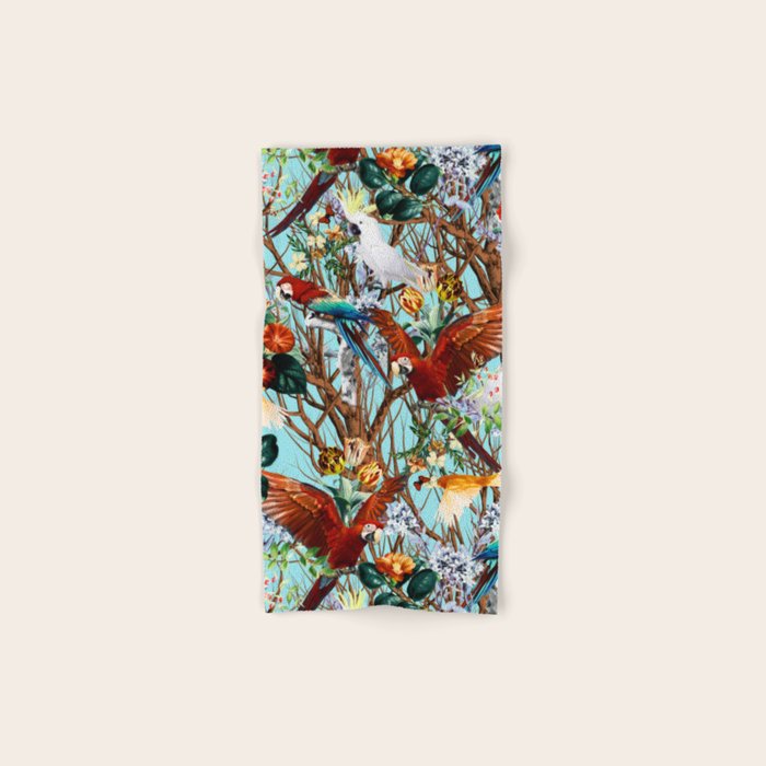 Floral and Birds XXX Bath Towel Gallery Image 1