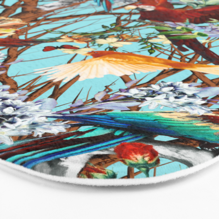 Floral and Birds XXX Bath Mat Gallery Image 3