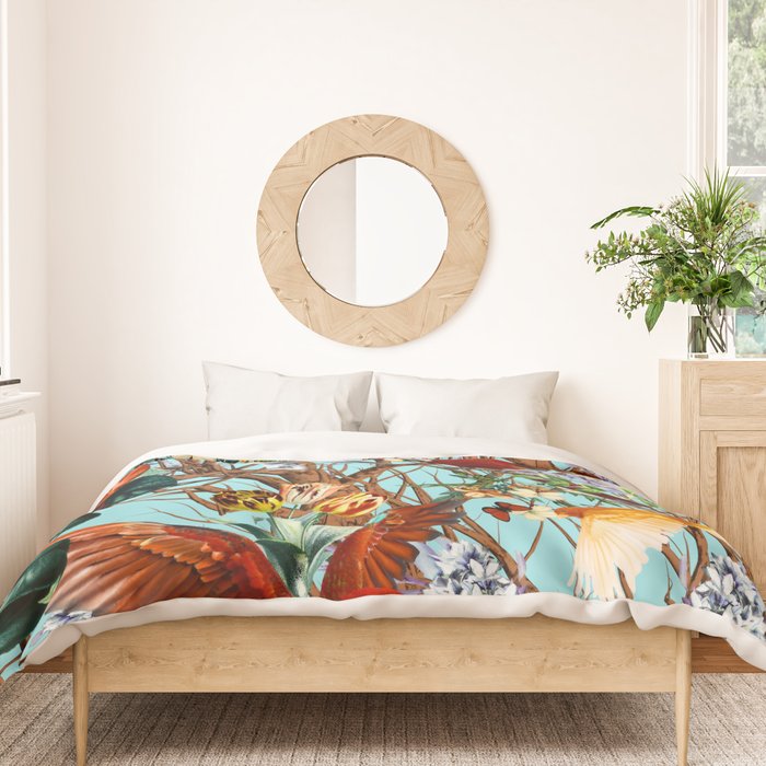 Floral and Birds XXX Duvet Cover Gallery Image 3
