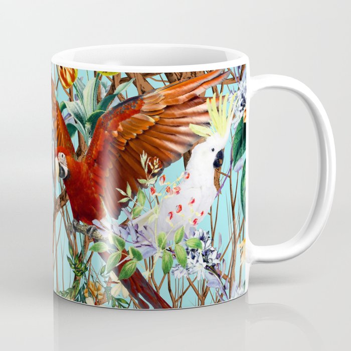Floral and Birds XXX Coffee Mug Gallery Image 1