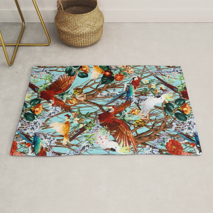 Floral and Birds XXX Rug Gallery Image 1