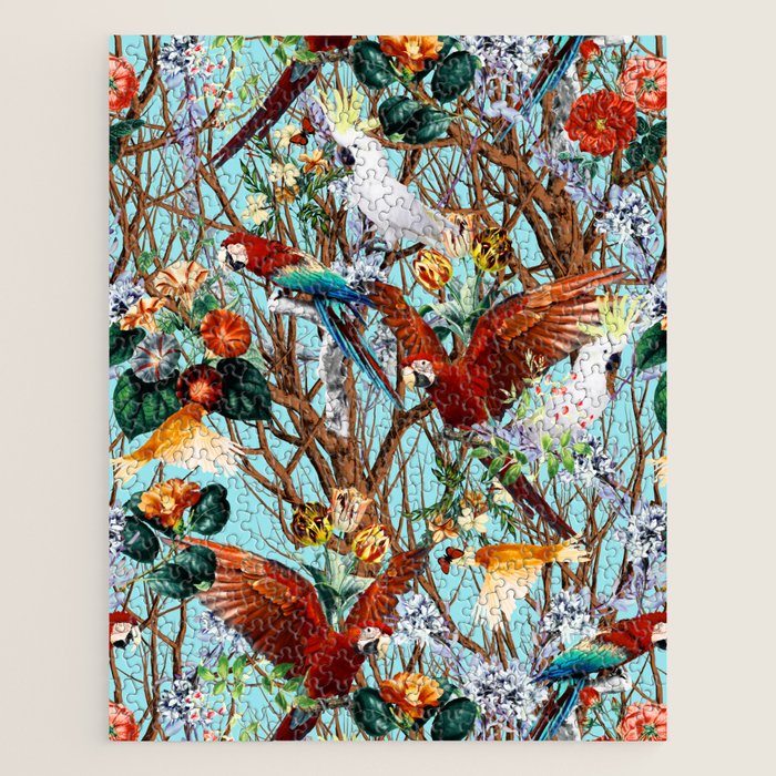 Floral and Birds XXX Jigsaw Puzzle Gallery Image 1