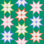 Festive Geometric Star Pattern on Green Coffee Mug Gallery Image 2