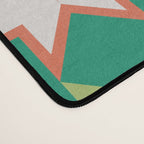 Festive Geometric Star Pattern on Green Desk Mat Gallery Image 4