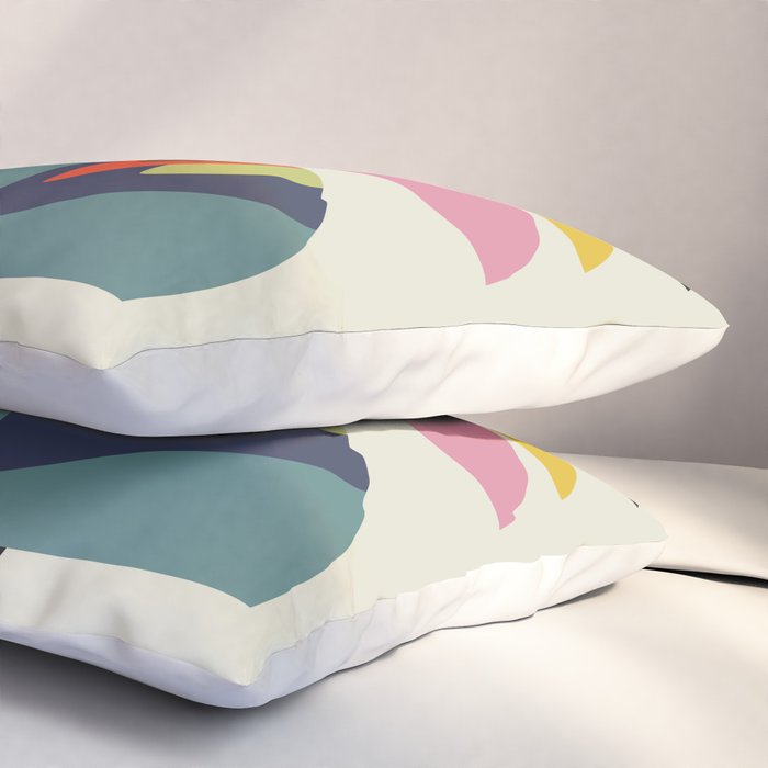 Mid century Pelicans Pillow Sham Gallery Image 3