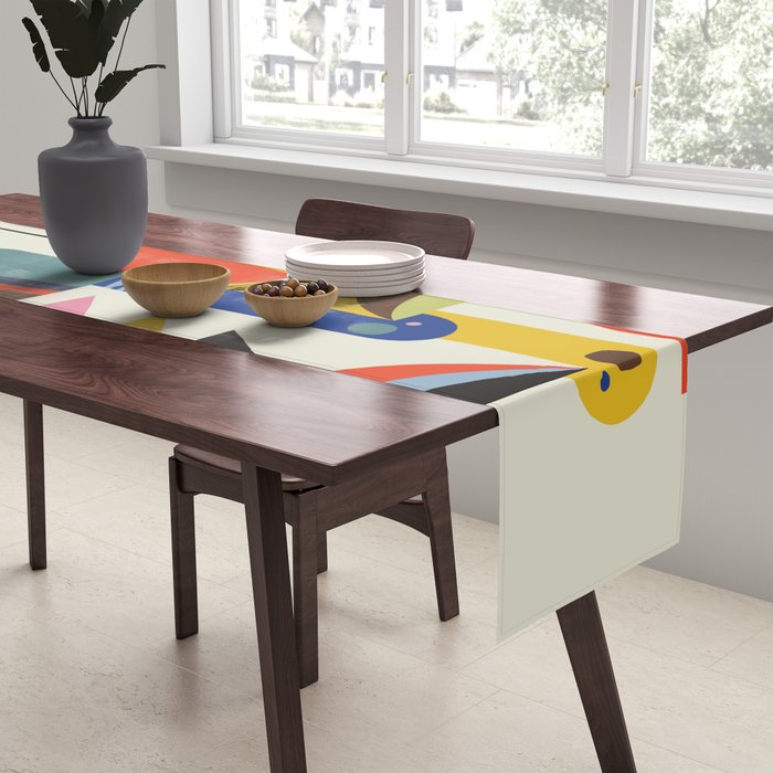 Mid century Pelicans Table Runner Gallery Image 2