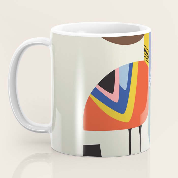Mid century Pelicans Coffee Mug Gallery Image 3