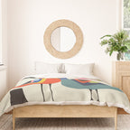 Mid century Pelicans Duvet Cover Gallery Image 3
