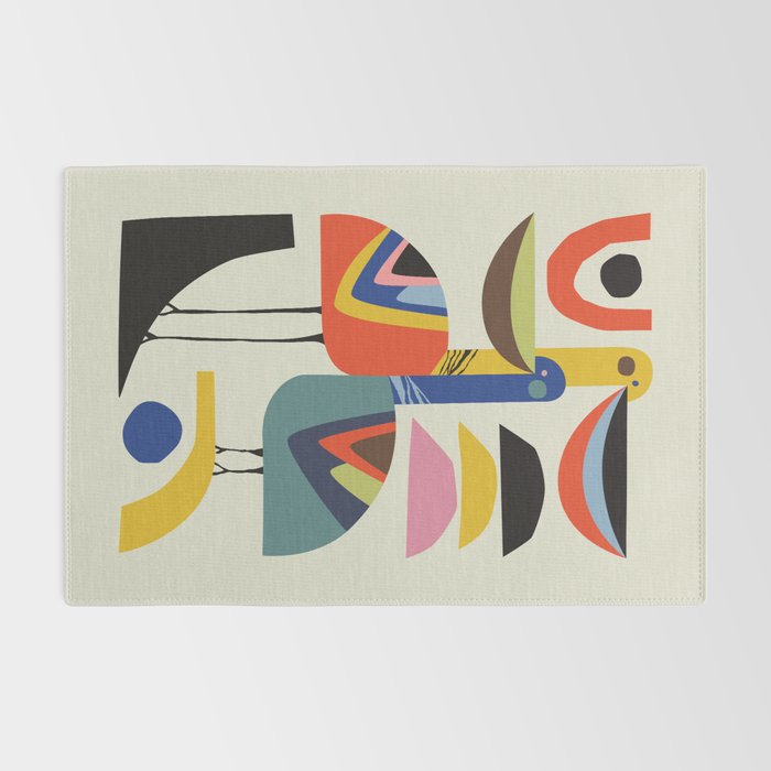 Mid century Pelicans Rug Gallery Image 2