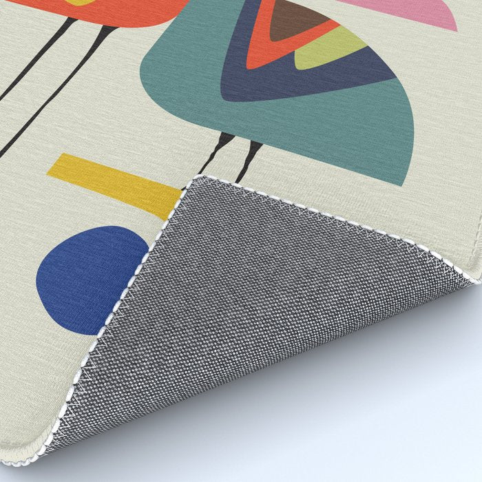 Mid century Pelicans Rug Gallery Image 4