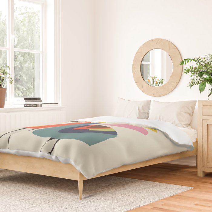 Mid century Pelicans Duvet Cover Gallery Image 2