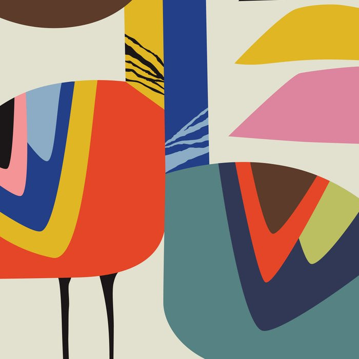 Mid century Pelicans Coffee Mug Gallery Image 2