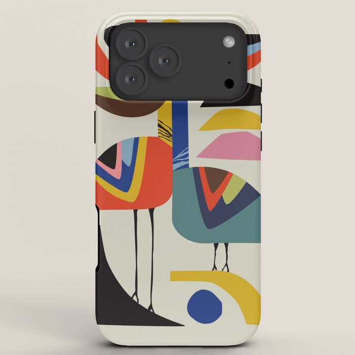 Mid century Pelicans iPhone Case Gallery Image 8