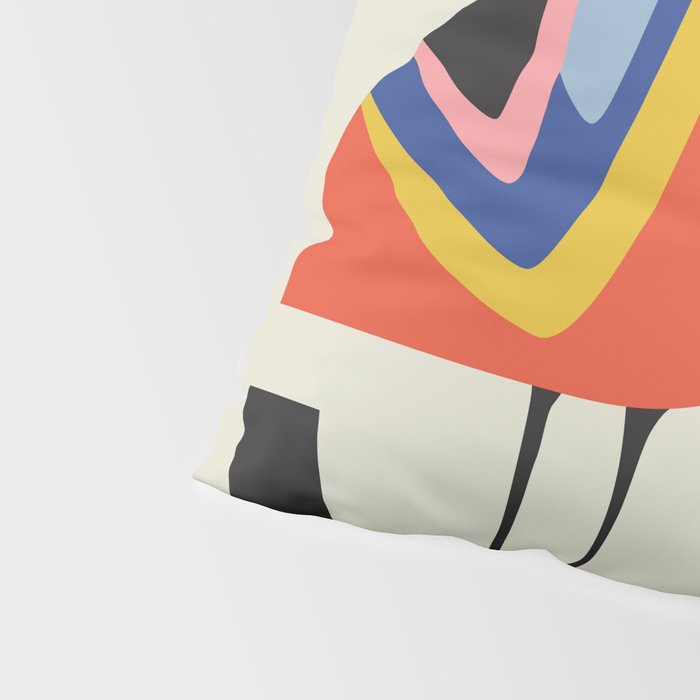 Mid century Pelicans Pillow Sham Gallery Image 4