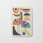 Mid century Pelicans Bath Mat Gallery Image 1