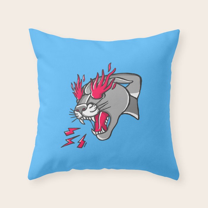 Panther Flame Throw Pillow Gallery Image 6