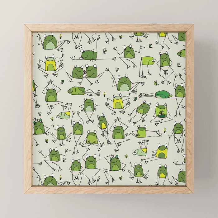 Funny Frogs Mini Art Print Gallery Image 1
