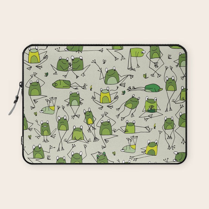 Funny Frogs Laptop Sleeve Gallery Image 1