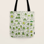 Funny Frogs Tote Bag Gallery Image 1