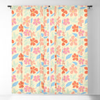 Tropical Vintage Flowers Window Curtain Gallery Image 5