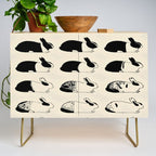 Studies of heredity in rabbits- William E.Castle - 1919 Cute Bunny Pattern Credenza Gallery Image 1