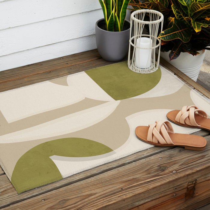 Minimal Abstraction 4 Outdoor Rug Gallery Image 2