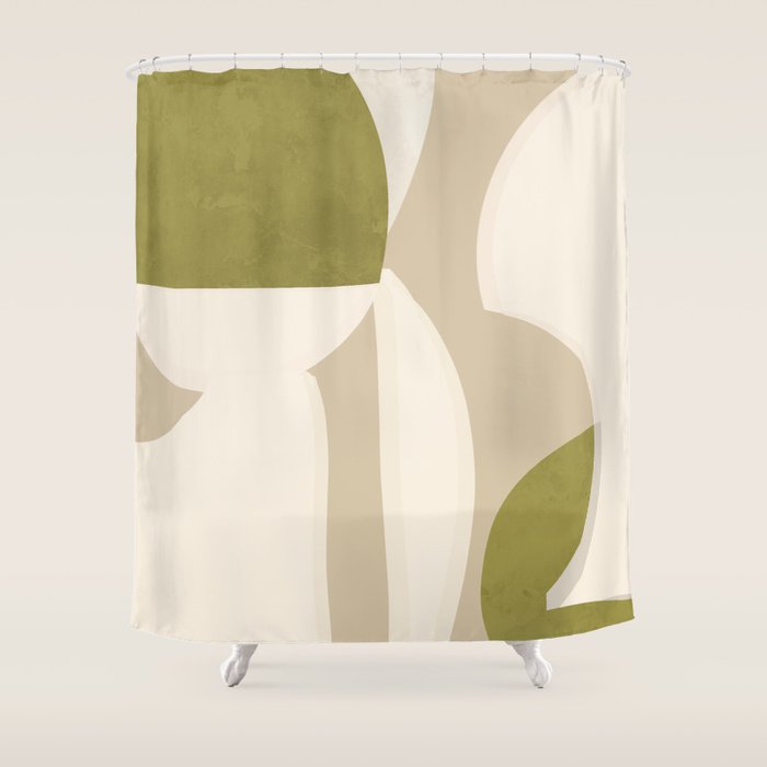 Minimal Abstraction 4 Shower Curtain Gallery Image 1