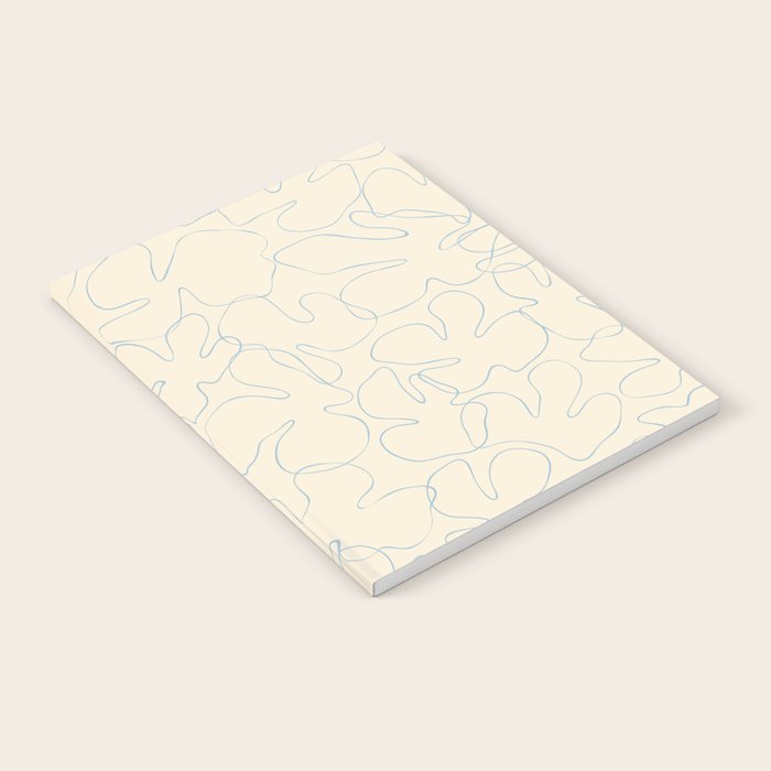 Abstract floral petal line art pattern Notebook Gallery Image 1
