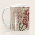 Garden Lilac Flower Painting in Purple & Peach Coffee Mug Gallery Image 3