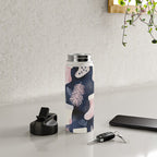 Pink Blue Winter Christmas Holiday Stockings Watercolor Illustration Water Bottle Gallery Image 4