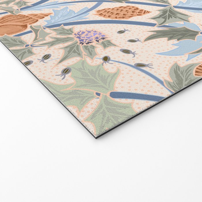 Beach thistle and shells soft peach Welcome Mat Gallery Image 2