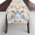 Beach thistle and shells soft peach Table Runner Gallery Image 1