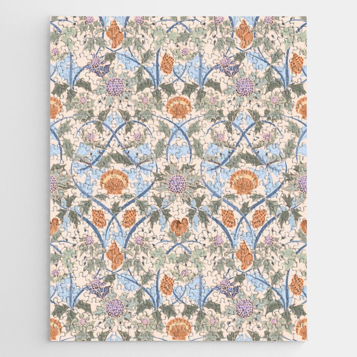 Beach thistle and shells soft peach Jigsaw Puzzle Gallery Image 1