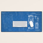 First Computer Patent - Technology Art - Blueprint Desk Mat Gallery Image 1