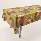 Red Panda Tablecloth Gallery Image 1