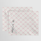 Bows & Ribbons Pattern I Pastel Pink Placemat Gallery Image 1