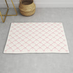 Bows & Ribbons Pattern I Pastel Pink Rug Gallery Image 1