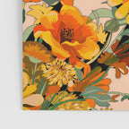 70s Pastel Floral on pink blush Boho Poster Gallery Image 3