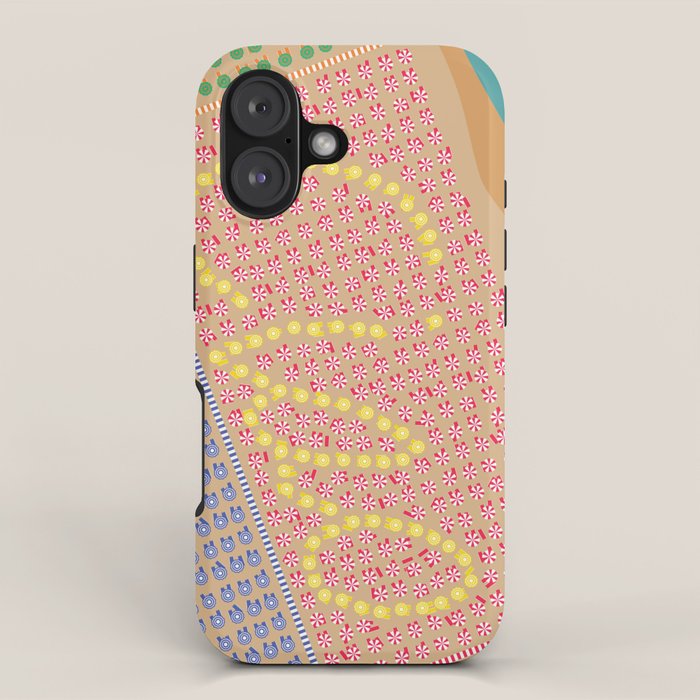 Ciao / Hello Italy Beach Umbrellas - Aerial Italian iPhone Case Gallery Image 1