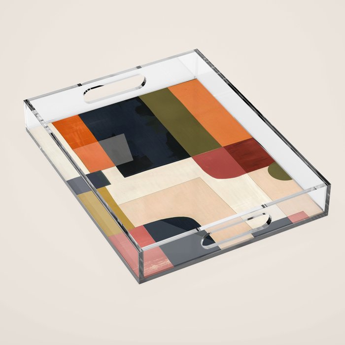 Silent Geometry Acrylic Tray Gallery Image 1
