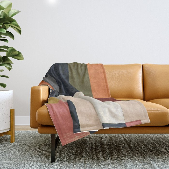 Silent Geometry Throw Blanket Gallery Image 1