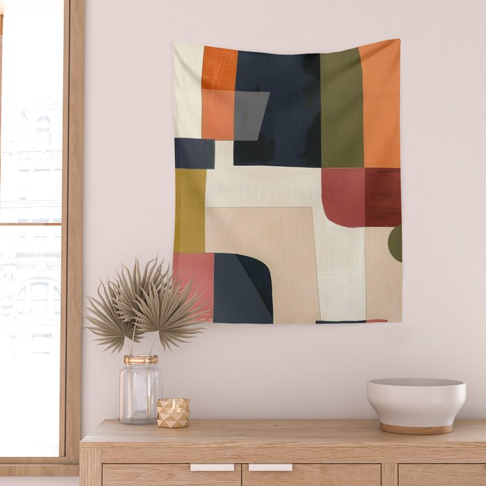 Silent Geometry Wall Tapestry Gallery Image 2