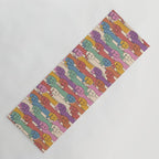 Retro Rainbow Funny Dachshunds Yoga Mat Gallery Image 1