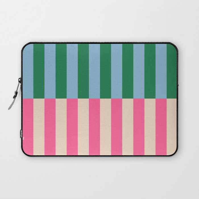 Modern Minimalist Abstract Stripes Laptop Sleeve Gallery Image 1
