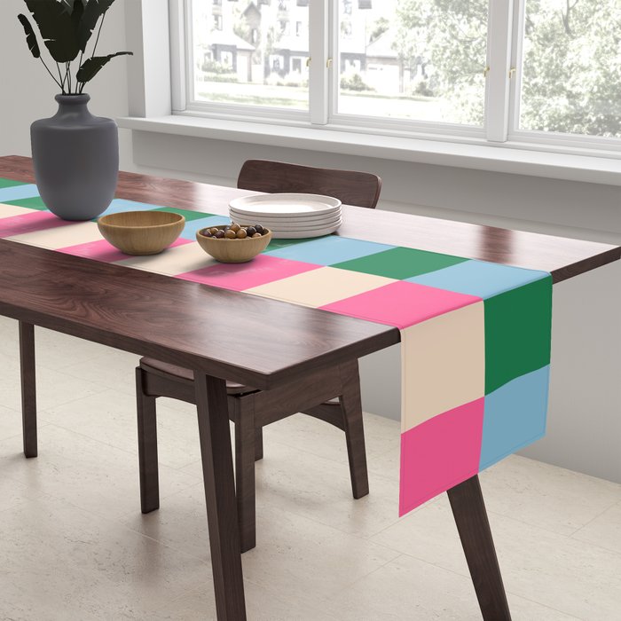 Modern Minimalist Abstract Stripes Table Runner Gallery Image 2