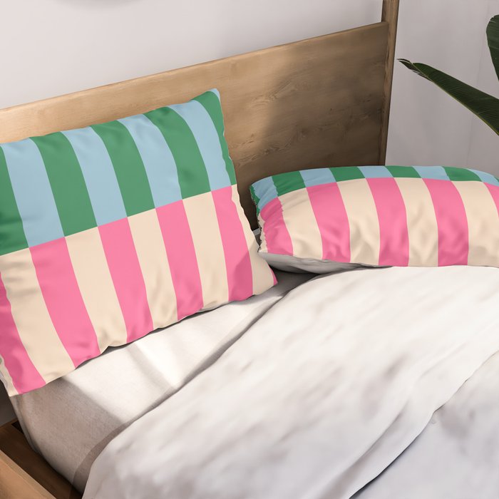 Modern Minimalist Abstract Stripes Pillow Sham Gallery Image 2